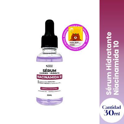 Sérum hidratante Niacinamida 10 - 30 ml - Dermo Sumak + REGALO MASCARILLA FACIAL