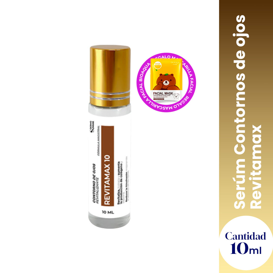 Serúm Contornos de ojos Revitamax 10ml - Dermo Sumak + REGALO MASCARILLA