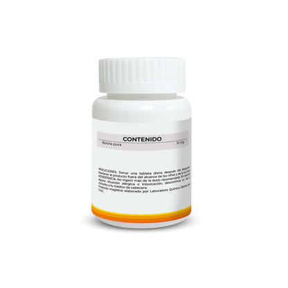 Biotina pura 10 mg x 90 Cápsulas - Dermo Sumak + REGALO PASTILLERO