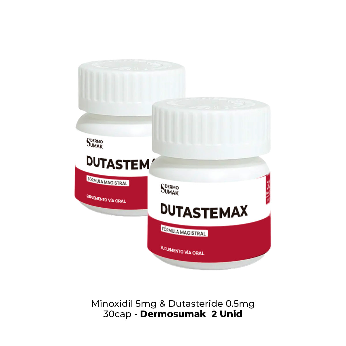 Minoxidil 5 mg &amp; Dutasteride 0.5 mg x 30 Cápsulas - Dermo Sumak