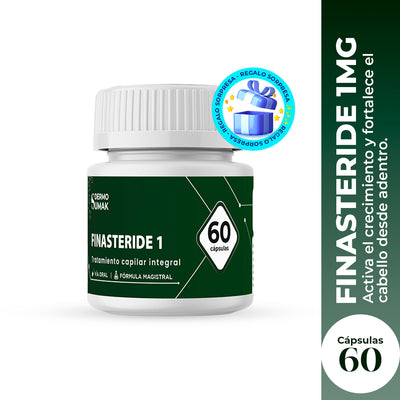 Finasteride 1mg x 60 Cápsulas - DERMOSUMAK + REGALO ALEATORIO