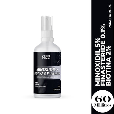 LOCIÓN MINOXIDIL & FINASTERIDE & BIOTINA  60ml - Dermo sumak