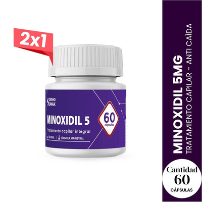 2X1 MINOXIDIL 5MG x 60 CÁPSULAS - DERMO SUMAK
