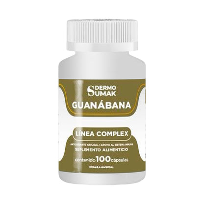 DERMO SUMAK – SUPLEMENTO ANTIOXIDANTE Y DIGESTIVO – GUANÁBANA ANTIOXIDANTE NATURAL – 100 CÁPSULAS + REGALO PASTILLERO