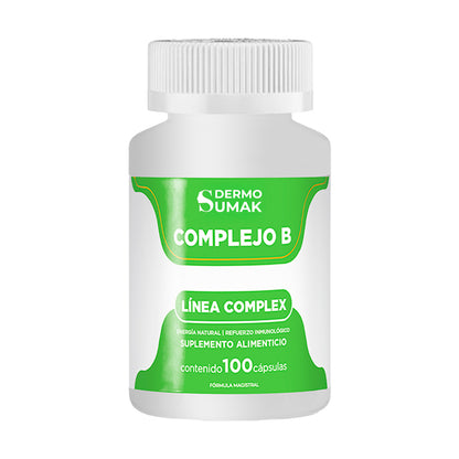 DERMO SUMAK – SUPLEMENTO PARA ENERGÍA Y FUNCIONES VITALES – COMPLEJO B ENERGÍA NATURAL – 100 CÁPSULAS + REGALO PASTILLERO