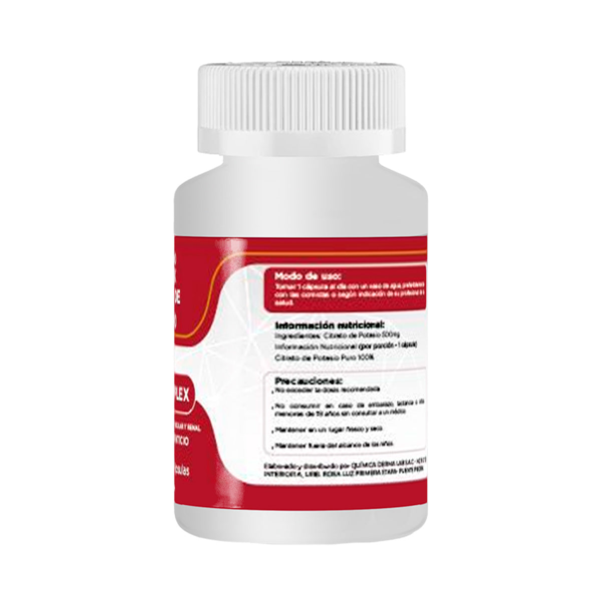 DERMO SUMAK – SUPLEMENTO PARA SALUD MUSCULAR Y NERVIOSA – CITRATO DE POTASIO SALUD MUSCULAR – 100 CÁPSULAS + REGALO PASTILLERO
