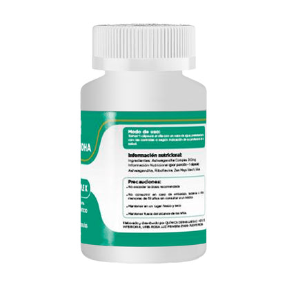 DERMO SUMAK – SUPLEMENTO NATURAL PARA ENERGÍA Y ESTRÉS – ASHWAGANDHA ENERGÍA NATURAL – 100 CÁPSULAS + REGALO PASTILLERO