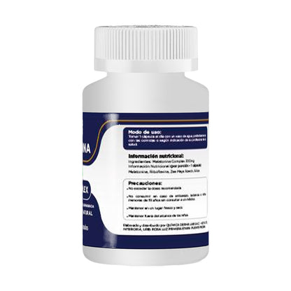 DERMO SUMAK – SUPLEMENTO PARA REGULAR EL SUEÑO Y RITMO CIRCADIANO – MELATONINA 10 MG – 100 CÁPSULAS + REGALO PASTILLERO