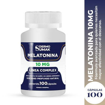 DERMO SUMAK – MELATONINA 10 MG COMPLEX – 100 CÁPSULAS