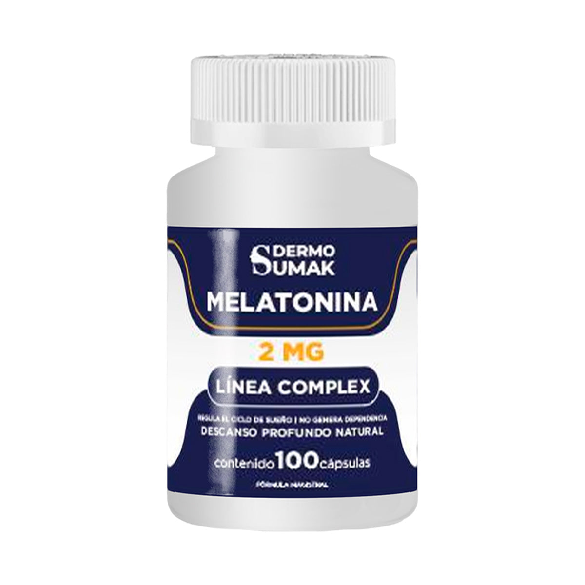 DERMO SUMAK – SUPLEMENTO PARA DESCANSO LIGERO Y NATURAL – MELATONINA 2 MG – 100 CÁPSULAS + REGALO PASTILLERO