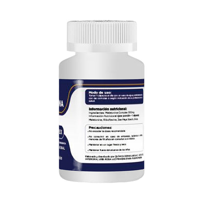DERMO SUMAK – SUPLEMENTO PARA UN DESCANSO NATURAL Y REPARADOR – MELATONINA 5 MG – 100 CÁPSULAS +  REGALO PASTILLERO
