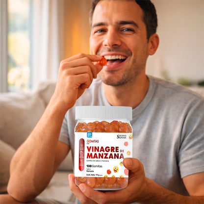 GOMITAS VINAGRE DE MANZANA - ADULTO 130 GOMITAS - DERMO SUMAK