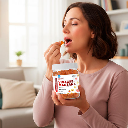 GOMITAS VINAGRE DE MANZANA - ADULTO 130 GOMITAS - DERMO SUMAK