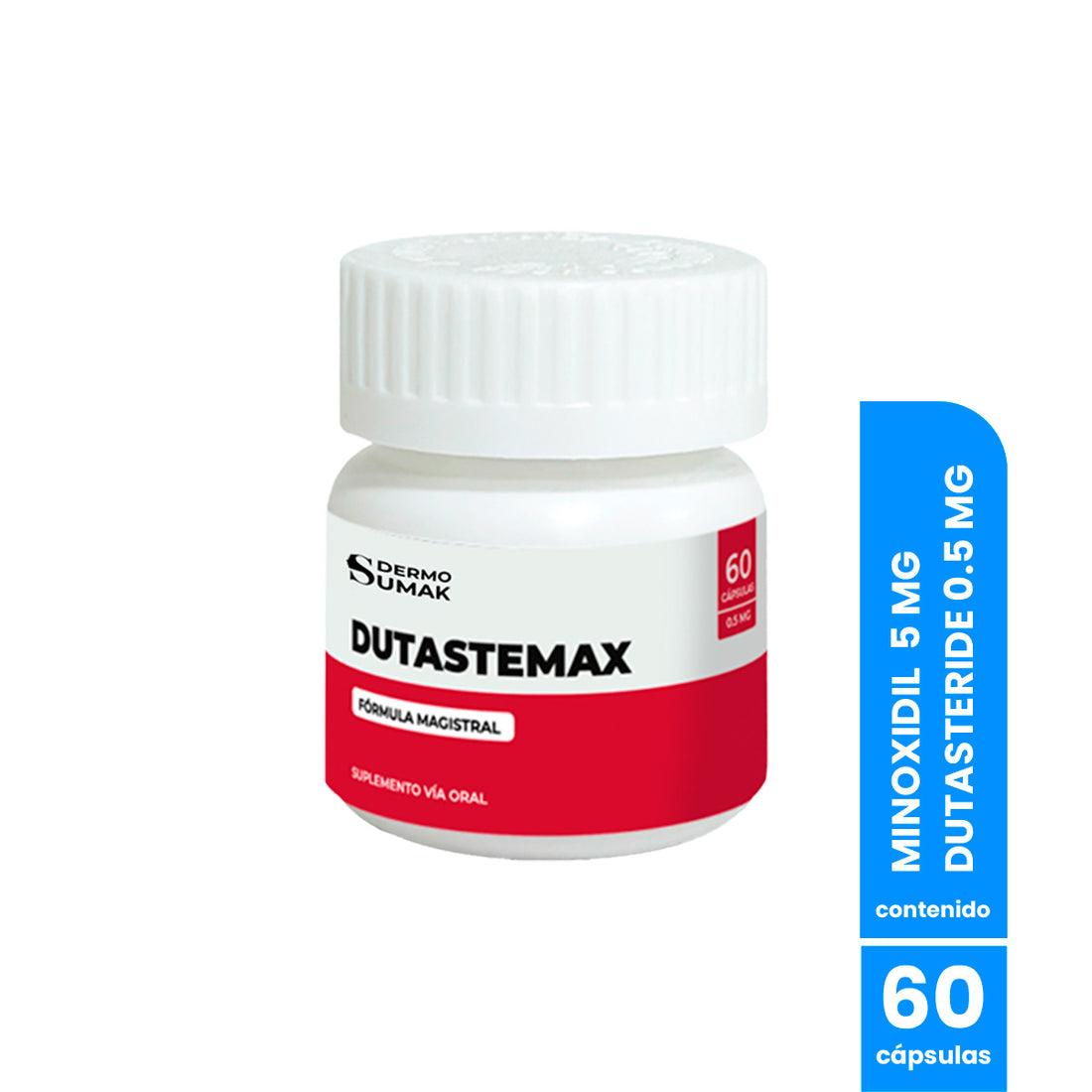 Promo Flash! Minoxidil 5 mg &amp; Dutasteride 0.5 mg x 60 Cápsulas - Dermo Sumak
