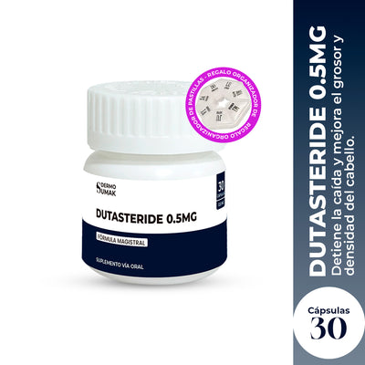 Dutasteride 0.5 mg x 30 Cápsulas - Dermo Sumak + REGALO PASTILLERO