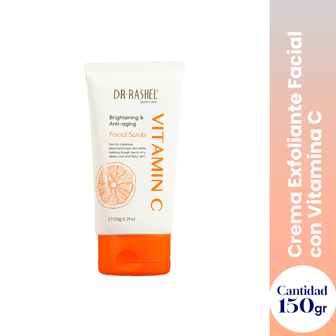¡LIQUIDACIÓN! Dr Rashel Exfoliante Facial con Vitamina C – Ilumina -Scrub Vitamina C