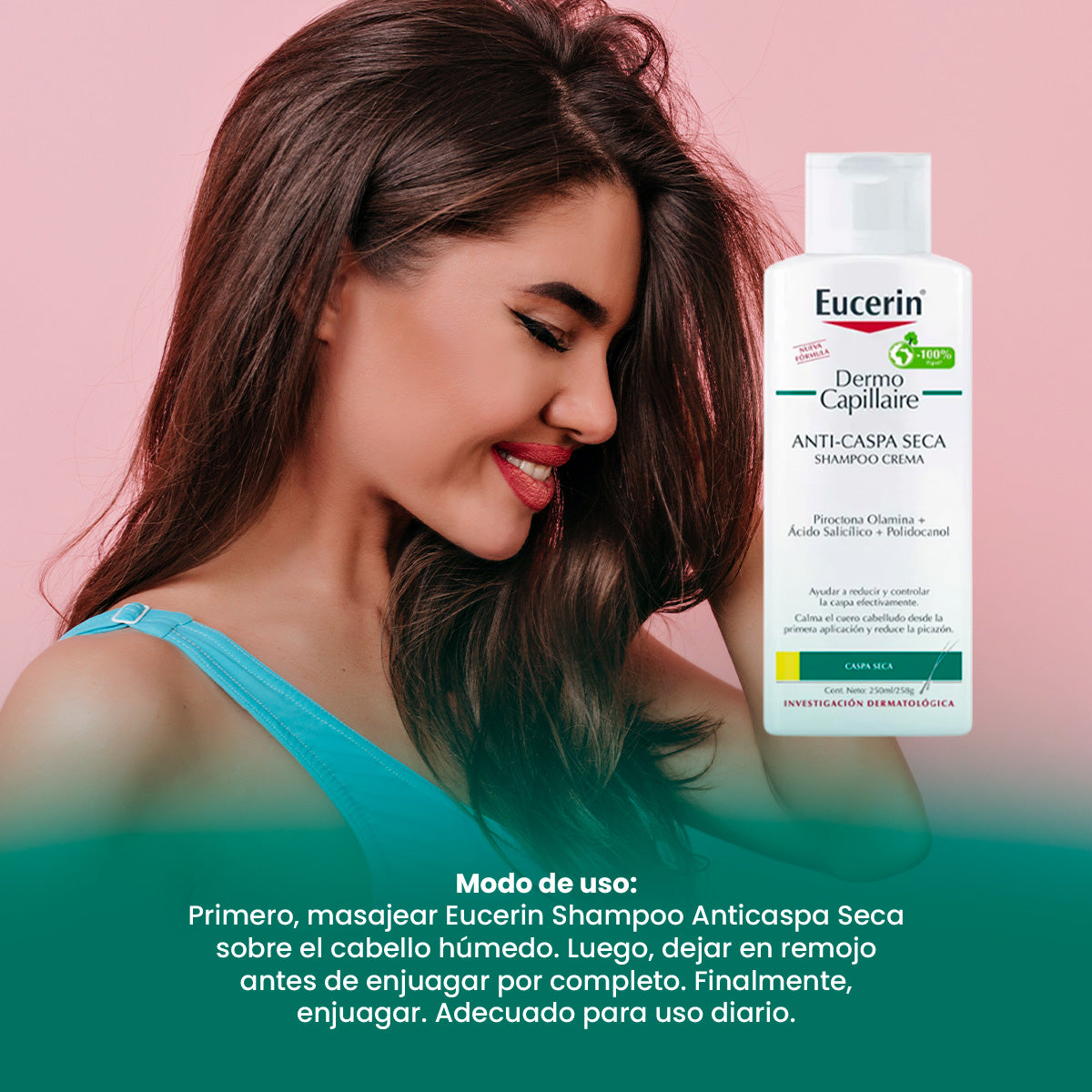 EUCERIN – SHAMPOO DERMOCAPILAR – ANTICASPA SECA – 250ML