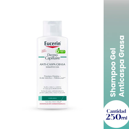 EUCERIN – SHAMPOO DERMOCAPILAR – ANTICASPA GRASA – 250ML