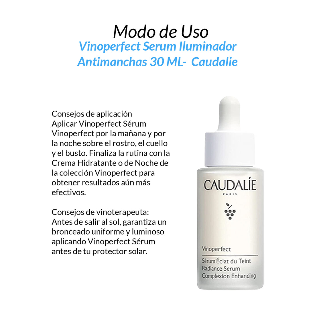 Vinoperfect Serum Iluminador Antimanchas 30 ML - Caudalie