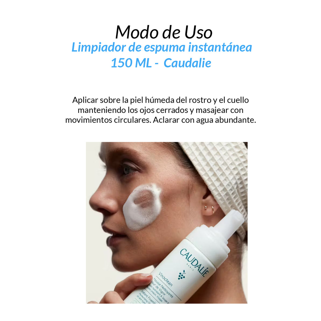 Limpiador de espuma instantánea 150 ML - Caudalíe