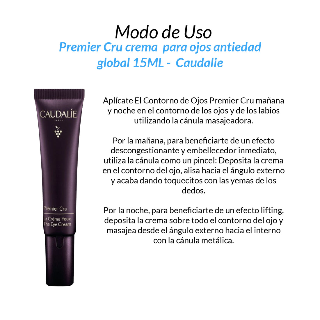 Premier Cru crema para ojos antiedad global 15ML - Caudalie