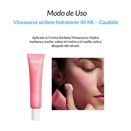 Vinosource sorbete hidratante 40 ML – Caudalie