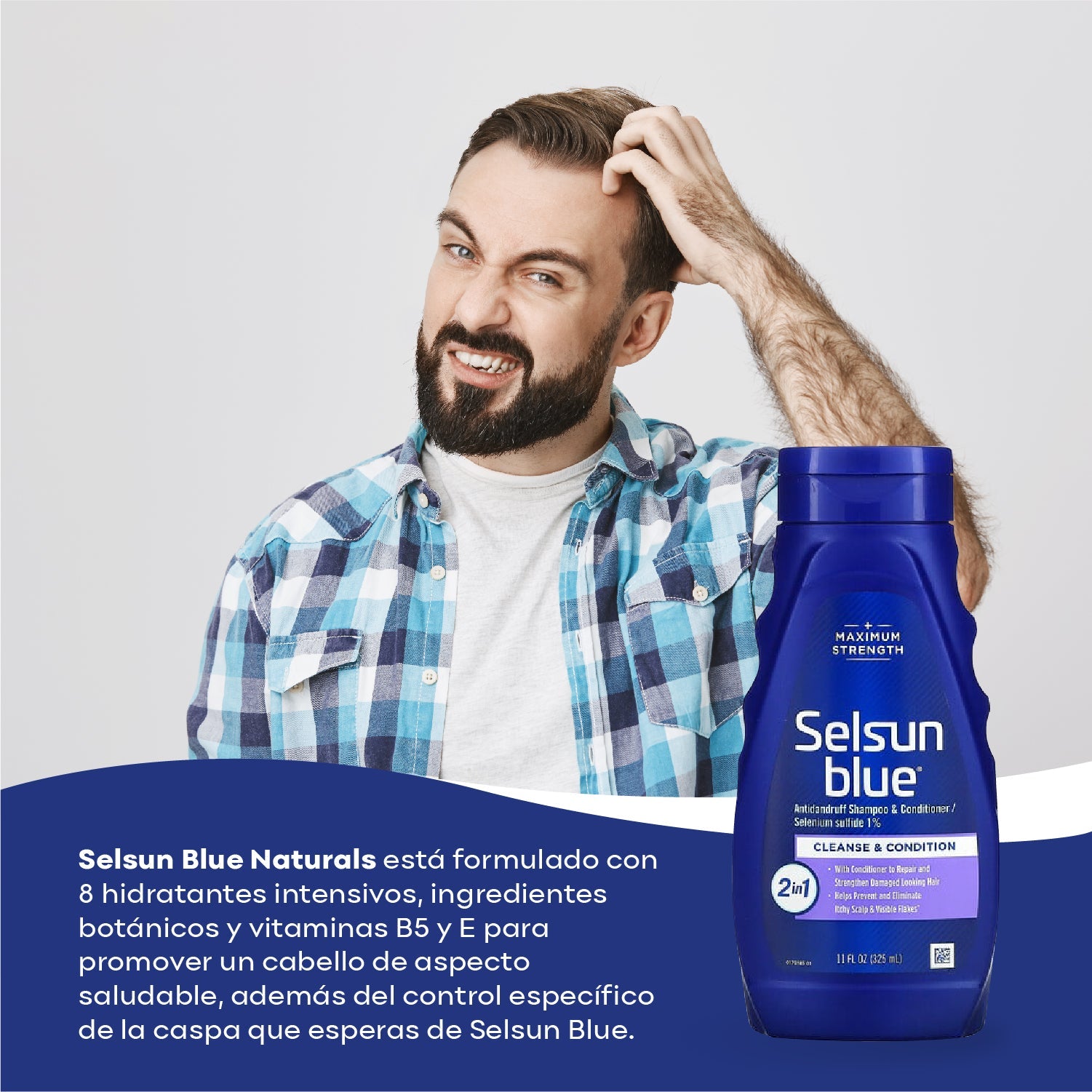 Shampoo Acondicionador Sulfuro de selenio 1% Selsun Blue