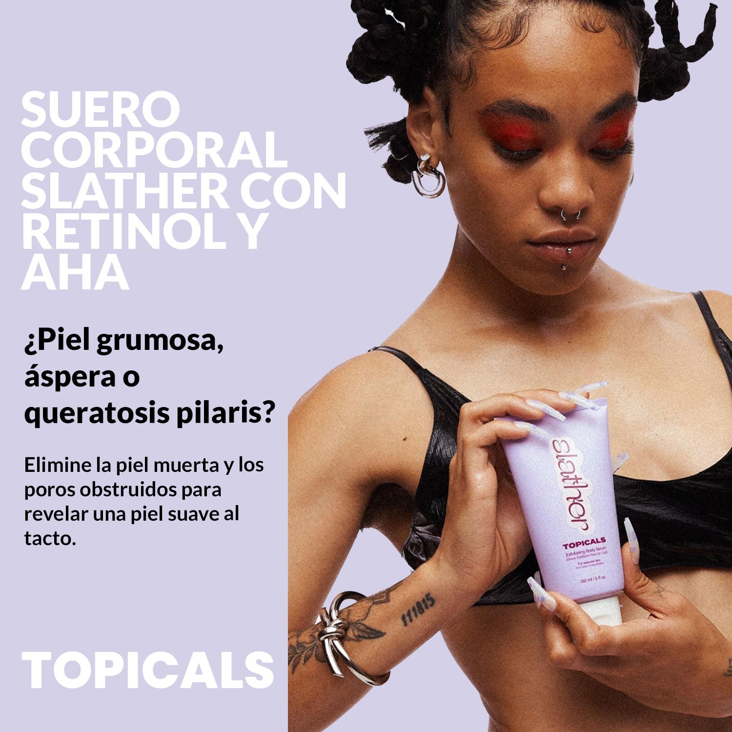 Suero corporal Slather Con Retinol y AHA - Topicals