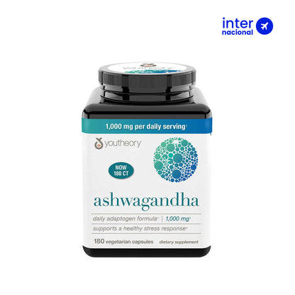 Ashwagandha 1000 MG. 180 cápsulas - Youtheory