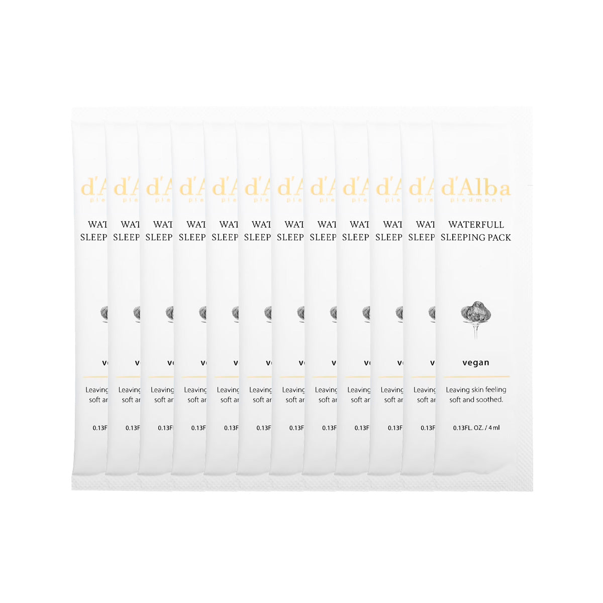 Paquete de dormir vegano de trufa blanca d&