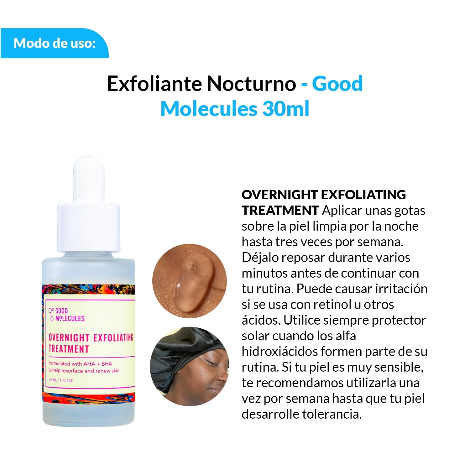 Exfoliante Nocturno - Good Molecules 30ml