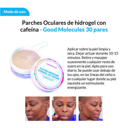 Parches Oculares de hidrogel con cafeína - Good Molecules