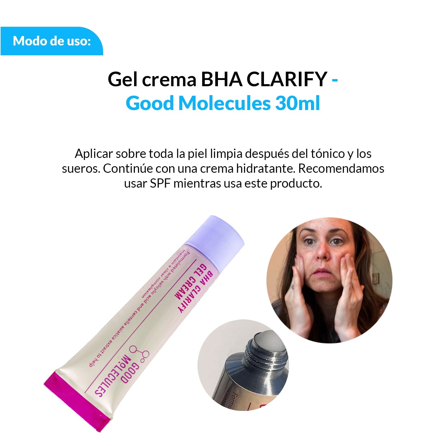 Gel crema BHA CLARIFY - Good Molecules 30ml