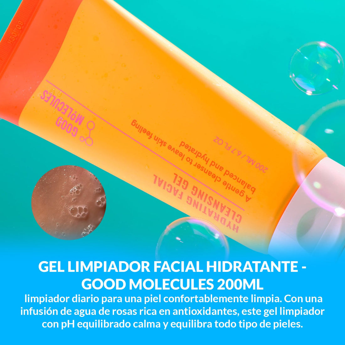 Gel limpiador facial hidratante - Good Molecules