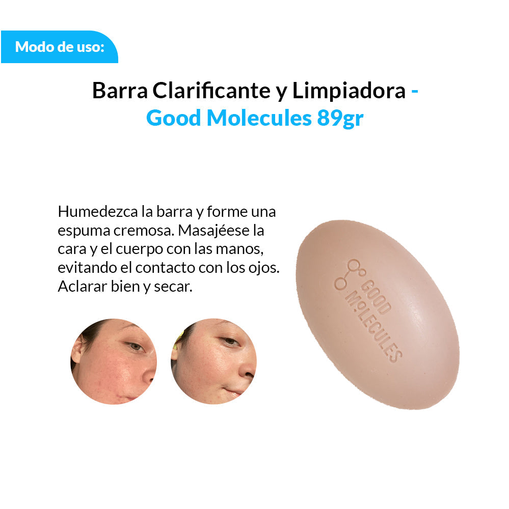 Barra Clarificante y Limpiadora - Good Molecules 89g