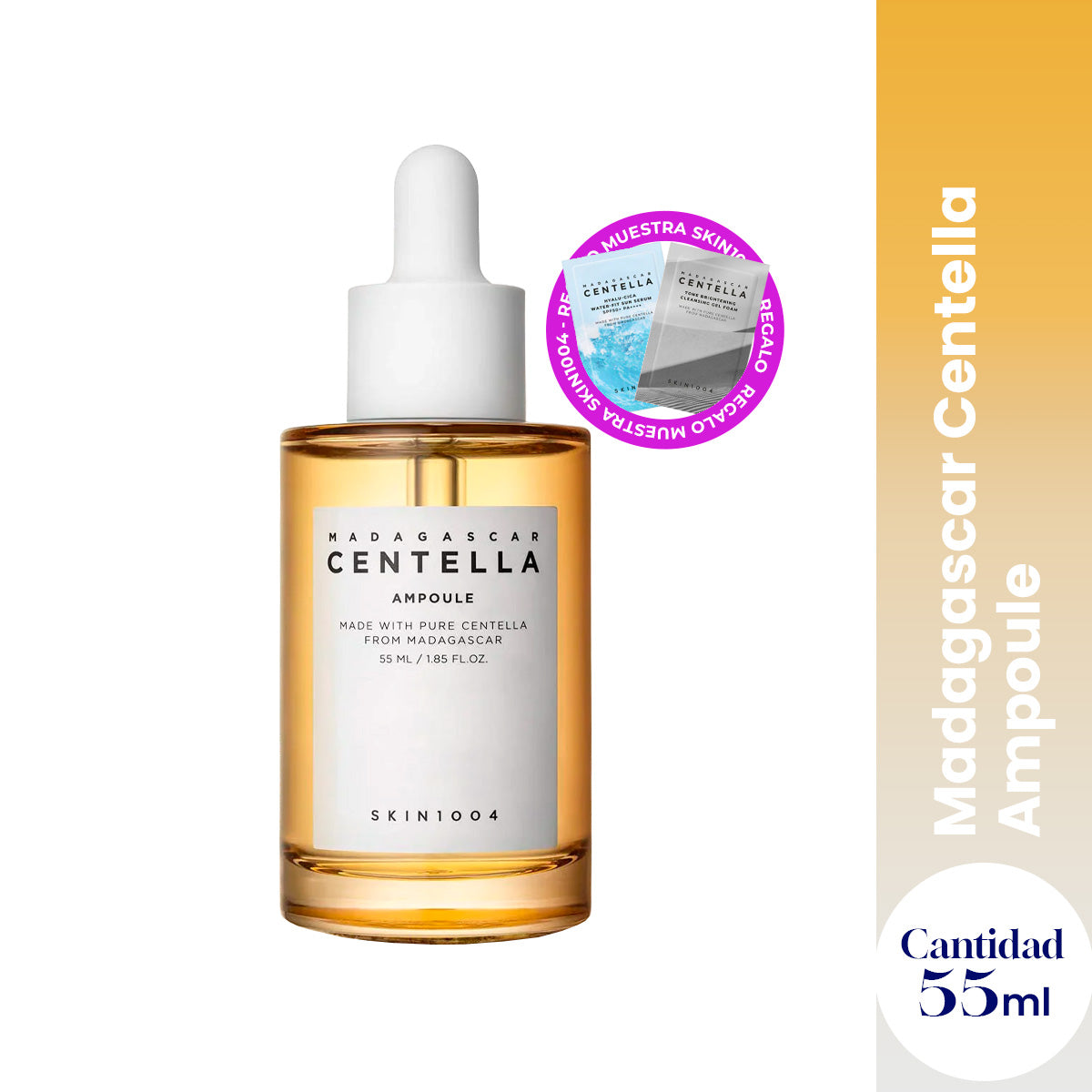 Madagascar Centella Ampoule 55 ml – SKIN 1004+ REGALO MINI SACHETS