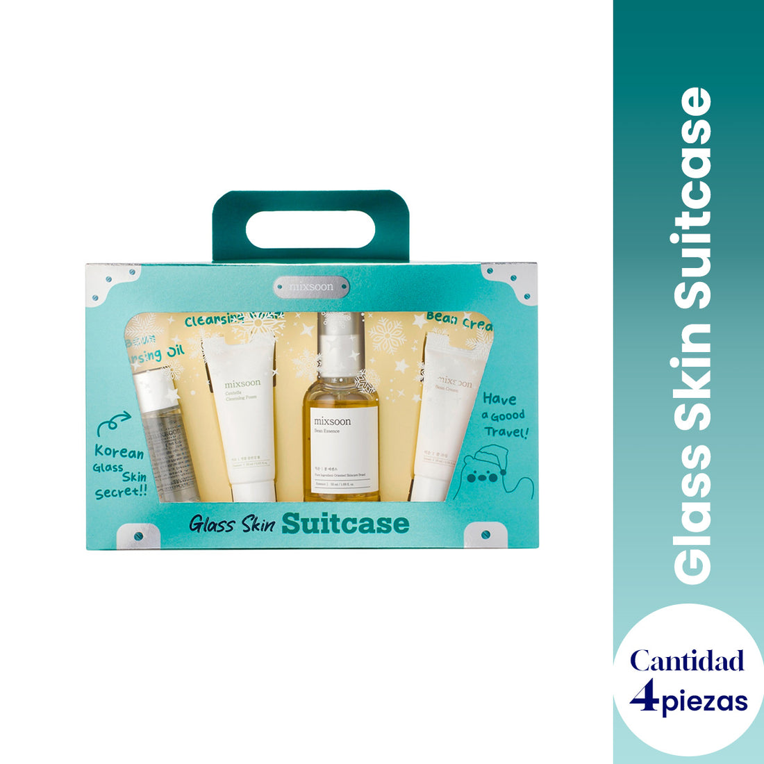 Glass Skin Suitcase - Mixsoon 4 piezas