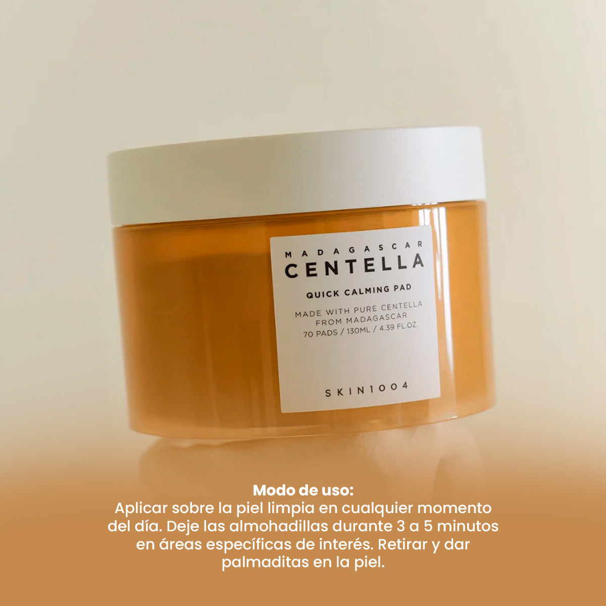 SKIN1004 – PADS FACIALES CALMANTES – MADAGASCAR CENTELLA QUICK CALMING PAD 70 PADS