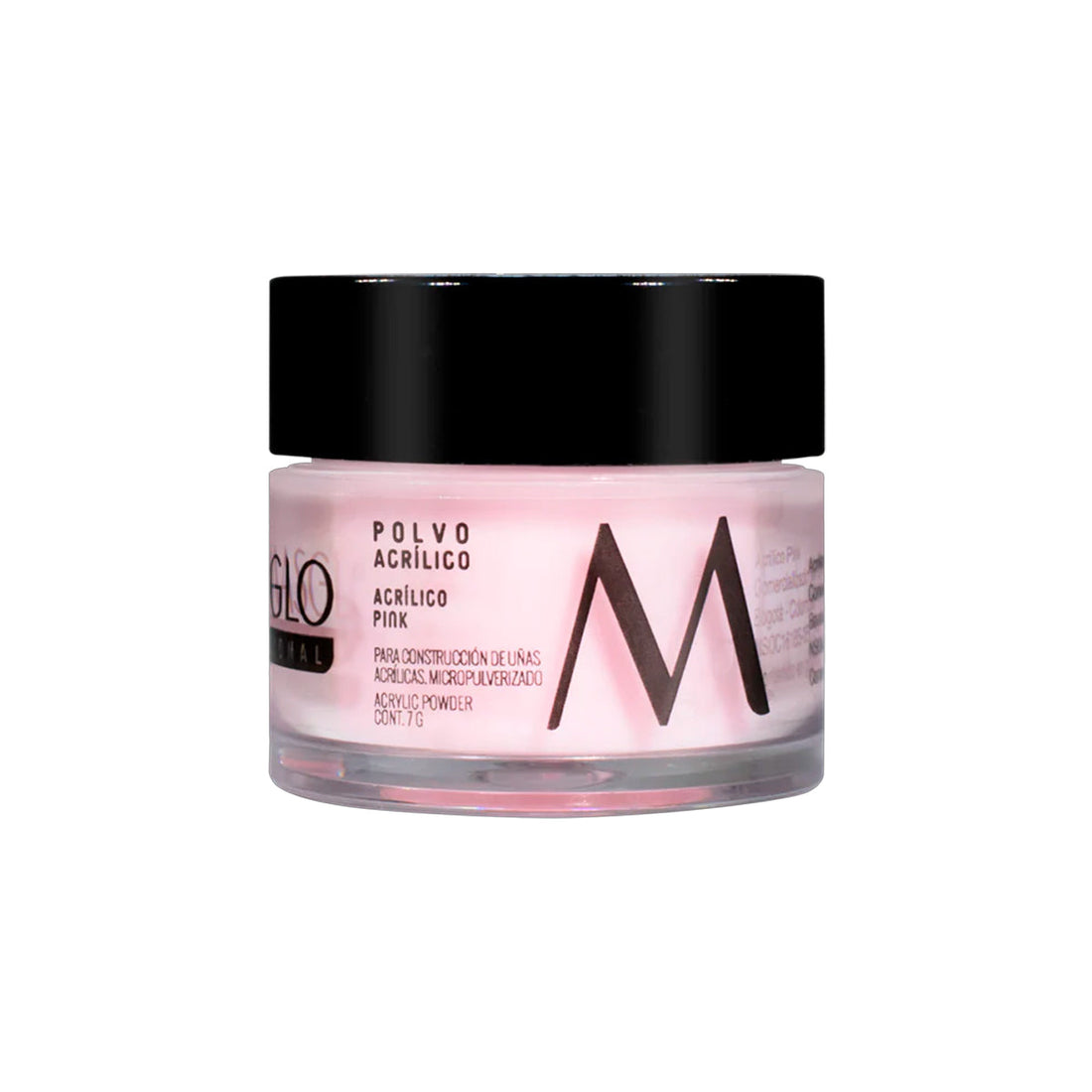 MASGLO POLVO ACRILICO PINK 7GR