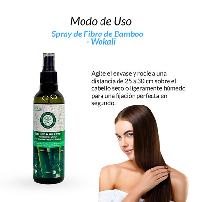 Spray de Fibra de Bamboo 250ml - Wokali