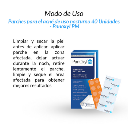 Parches para el acné 40 Unidades Panoxyl PM