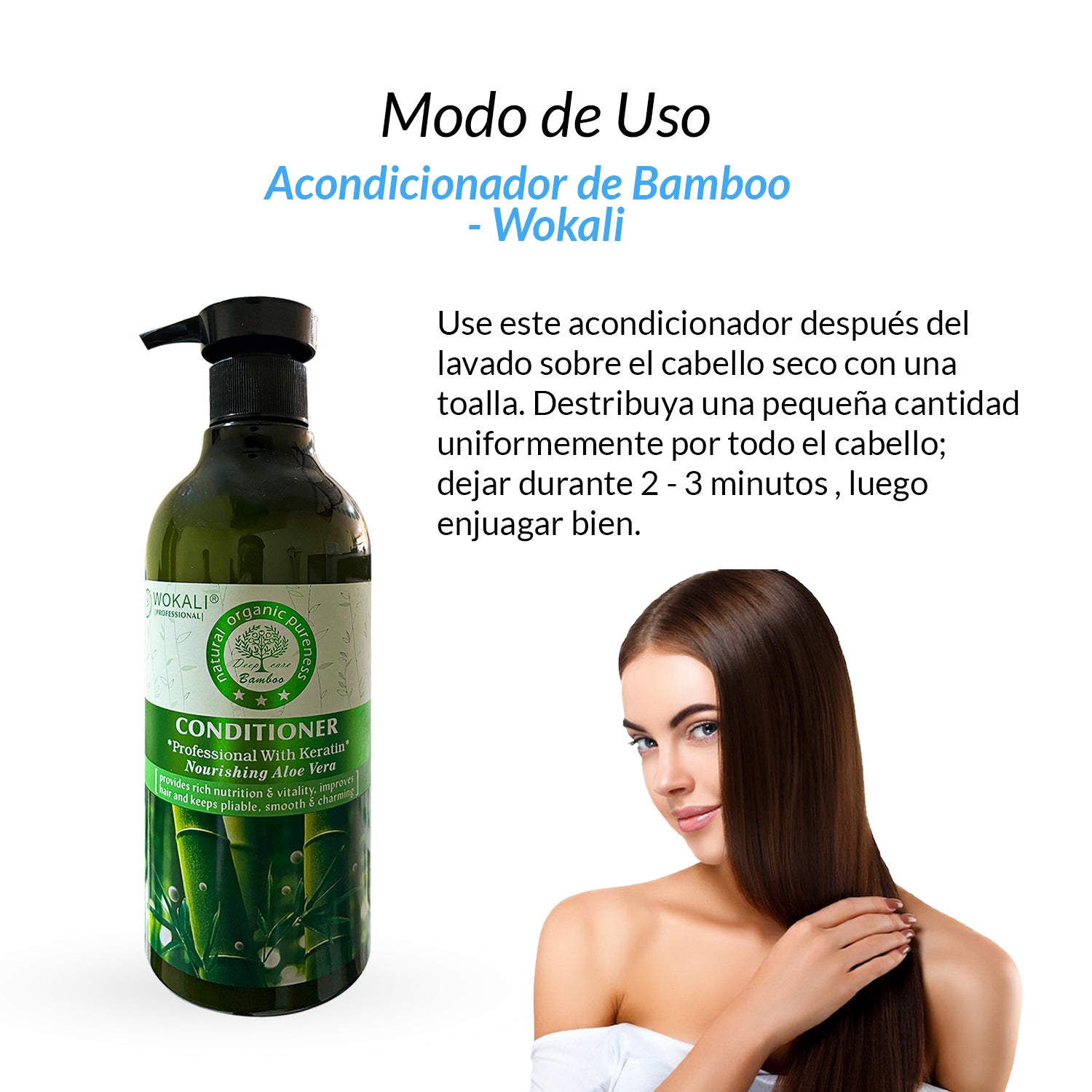 Acondicionador de Bamboo 550ml - Wokali