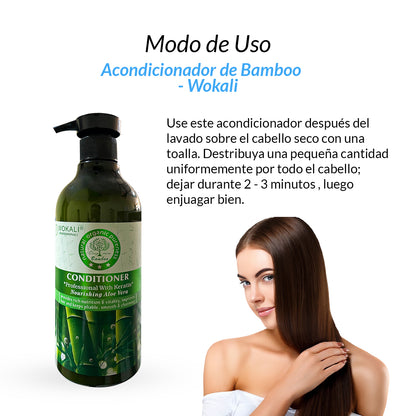 Acondicionador de Bamboo 550ml - Wokali