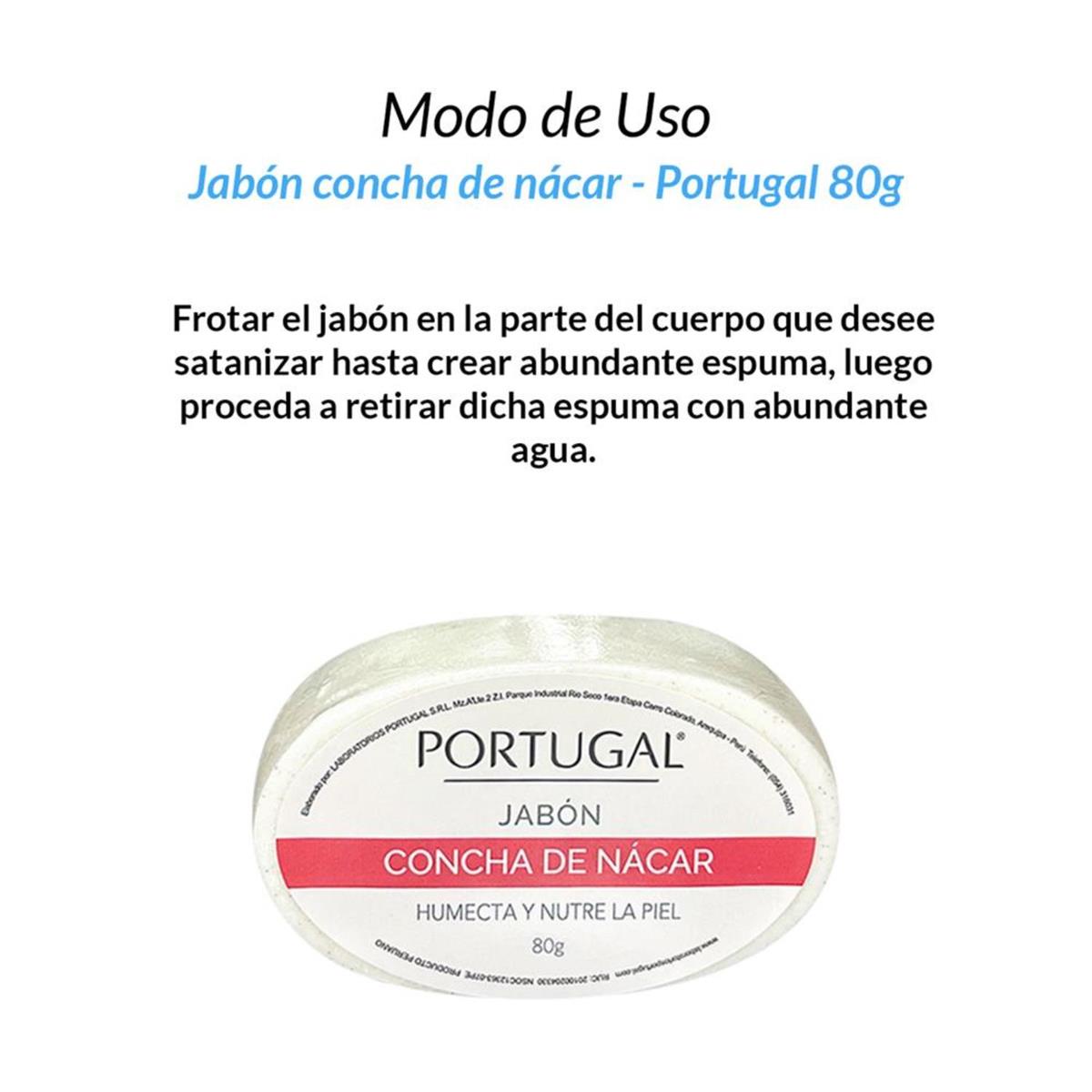 Jabón concha de nácar 80g - Portugal