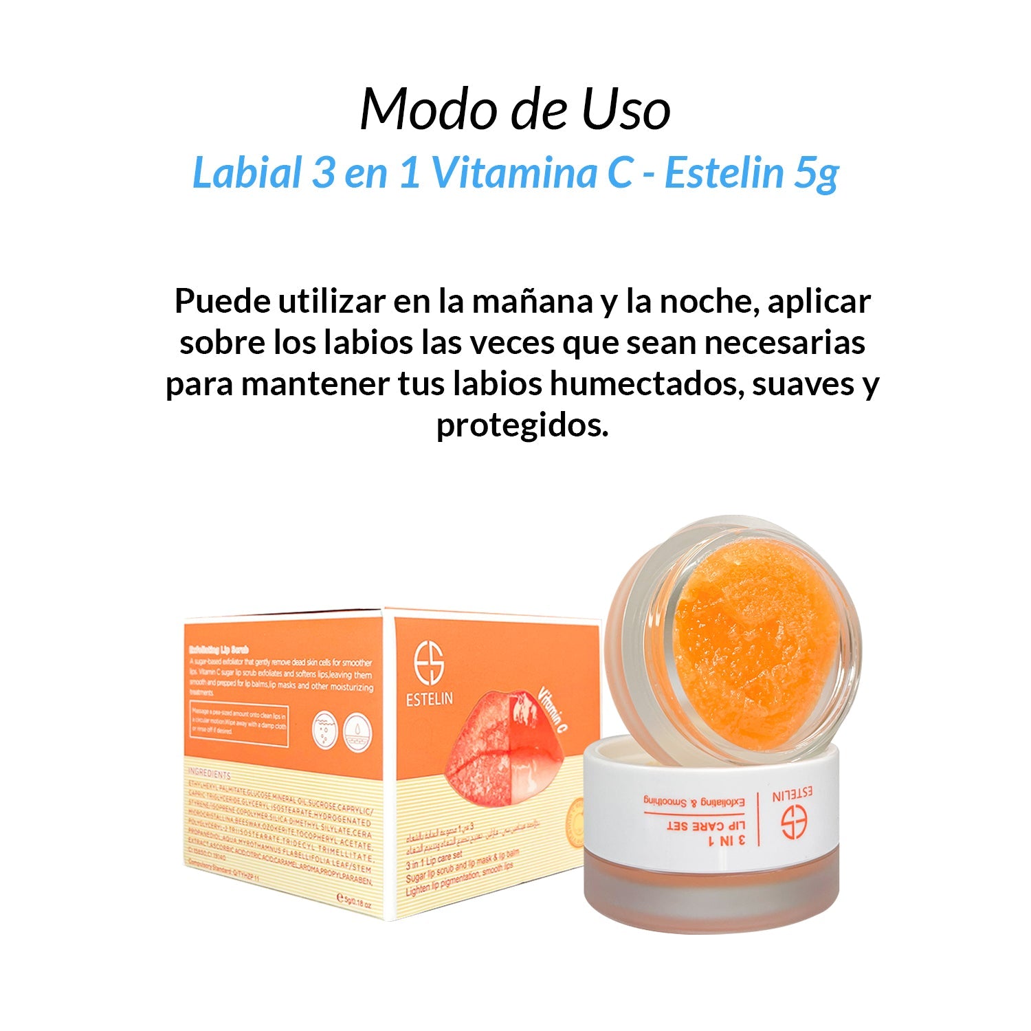 labial 3 en 1 Vitamina C 5g – Estelin