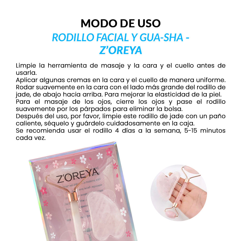 Rodillo Facial y Gua-sha – Z’oreya