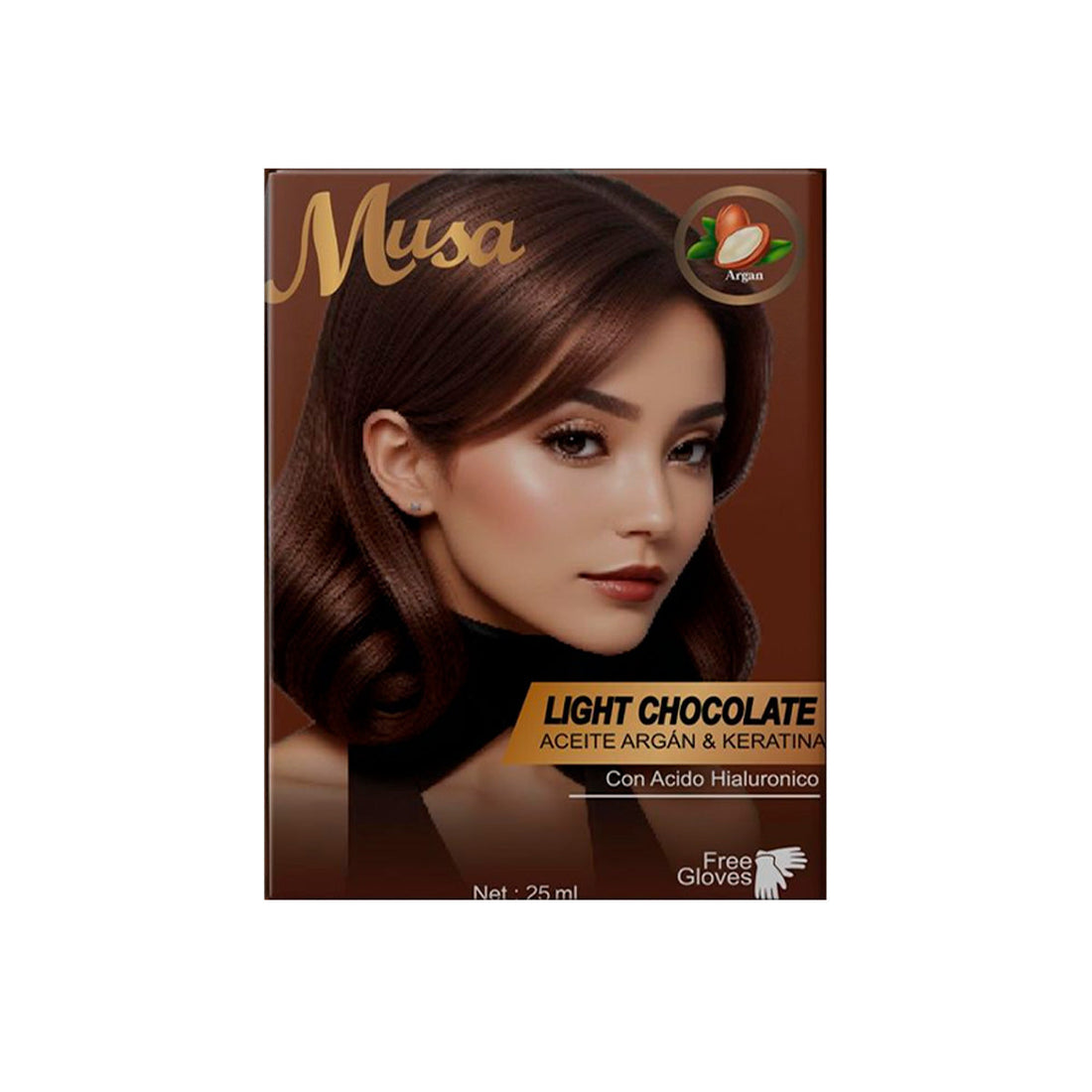 Shampoo Tinte Chocolate Claro 5B 25mlx10 en Sachets - Musa