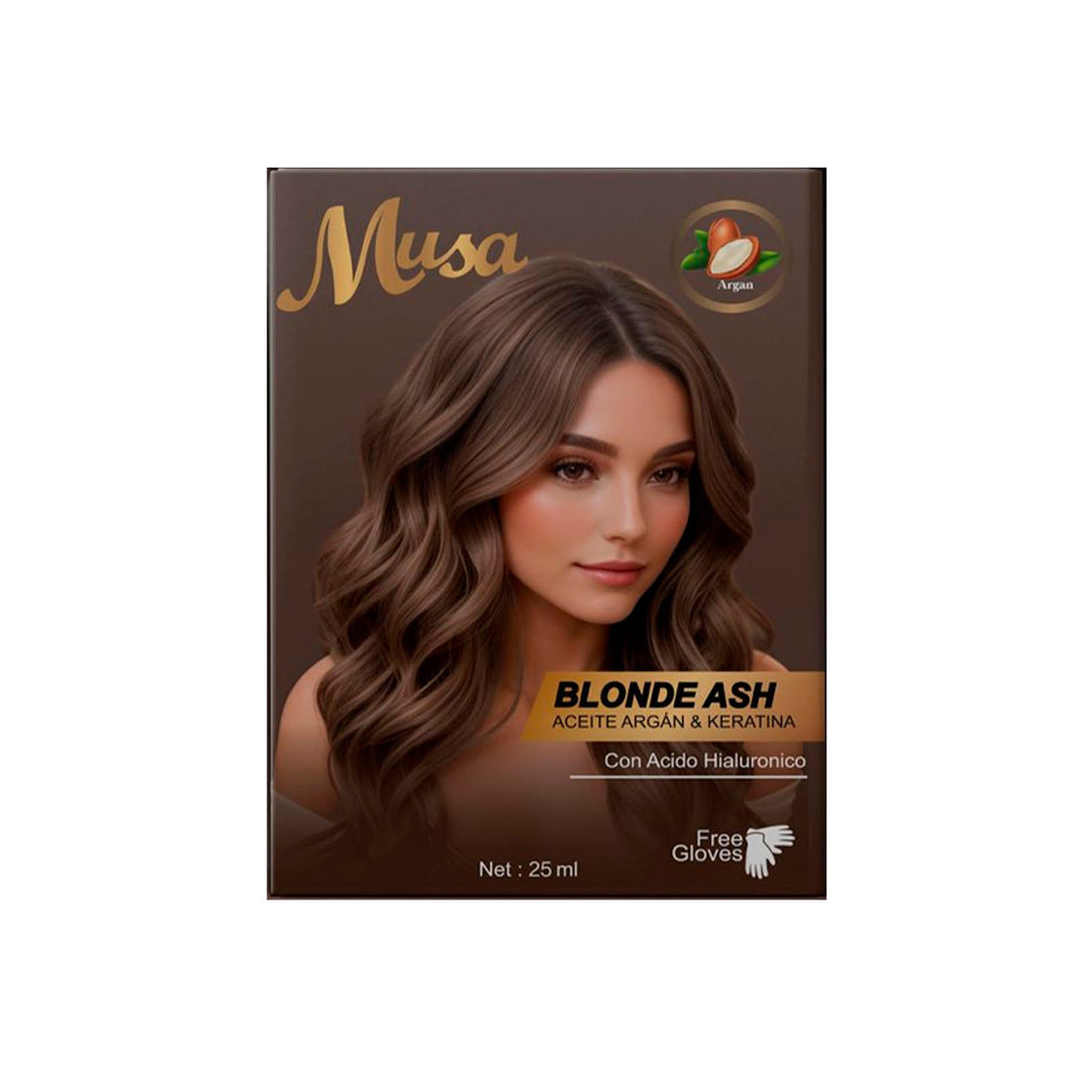 Shampoo Tinte Cenizo 7.1 25mlx10 en Sachets - Musa
