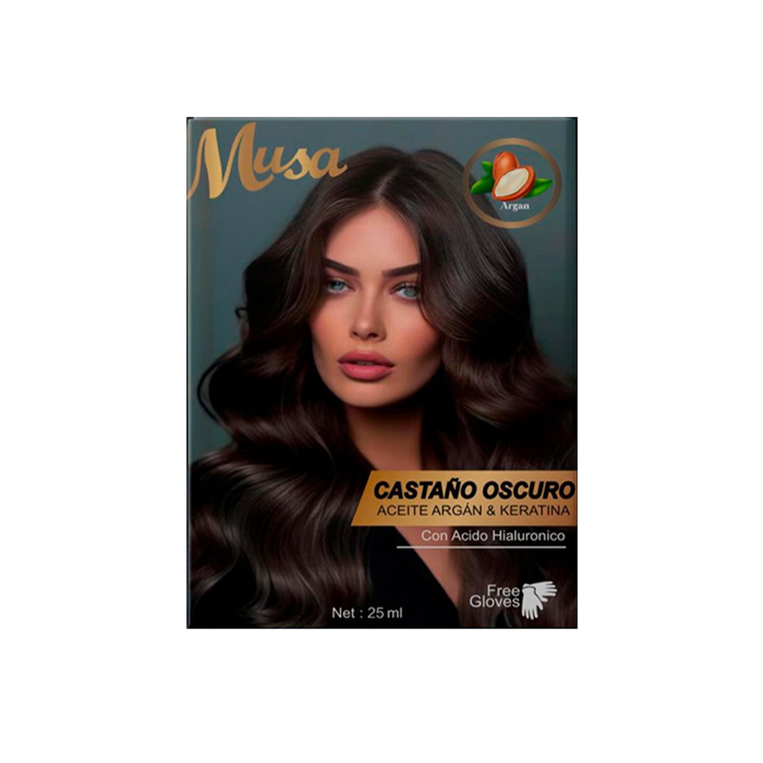 Shampoo Tinte Castaño Oscuro 2C 25mlx10 en Sachets - Musa