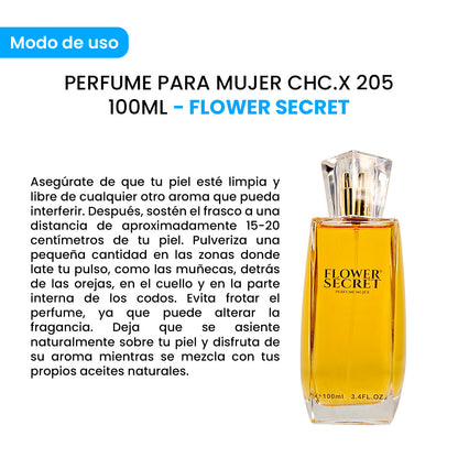 Perfume Para Mujer Chc.X 205 100Ml - Flower Secret